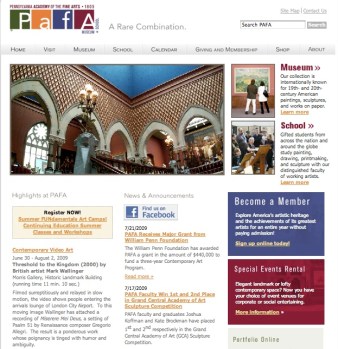 PAFA home page